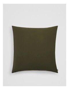 Brae Australian Cotton European Pillowcase in Dark Olive