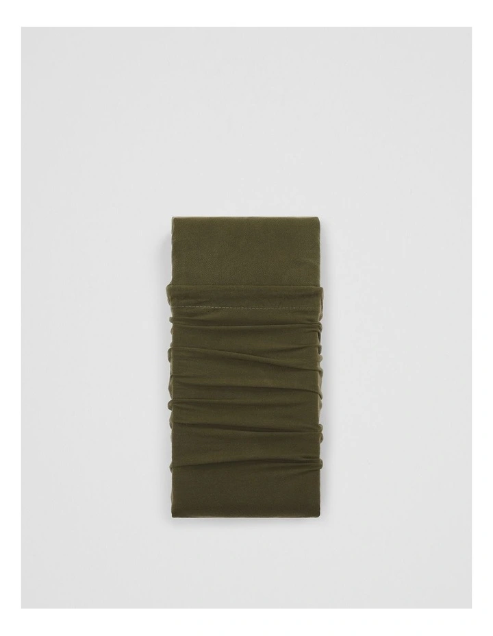 Brae Australian Cotton King Flat Sheet in Dark Olive image 1