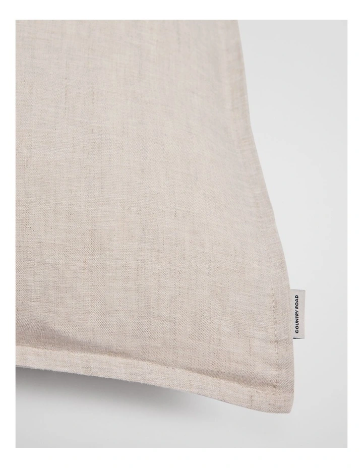 Skye Organically Grown Linen Standard Pillowcase Pair in Natural image 2