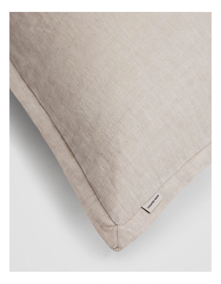 Skye Organically Grown Linen European Pillowcase in Natural image 2
