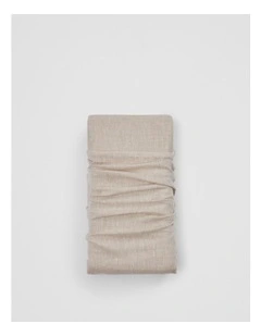 Skye Organically Grown Linen Queen Flat Sheet in Natural