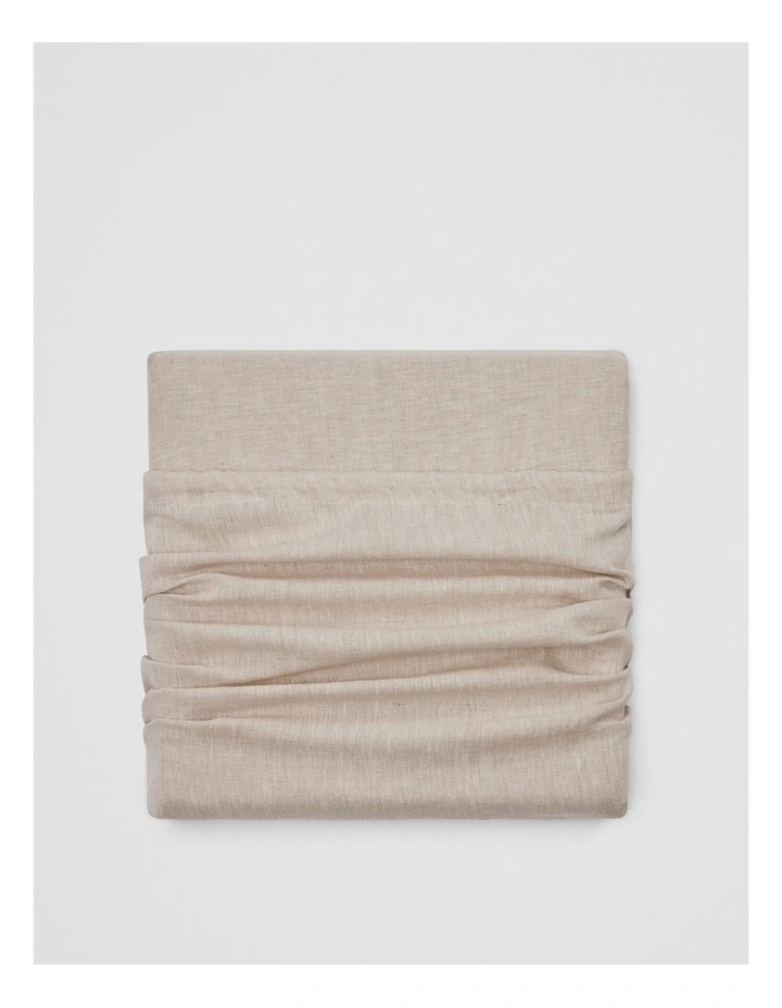 Skye Organically Grown Linen King Quilt Cover in Natural image 1