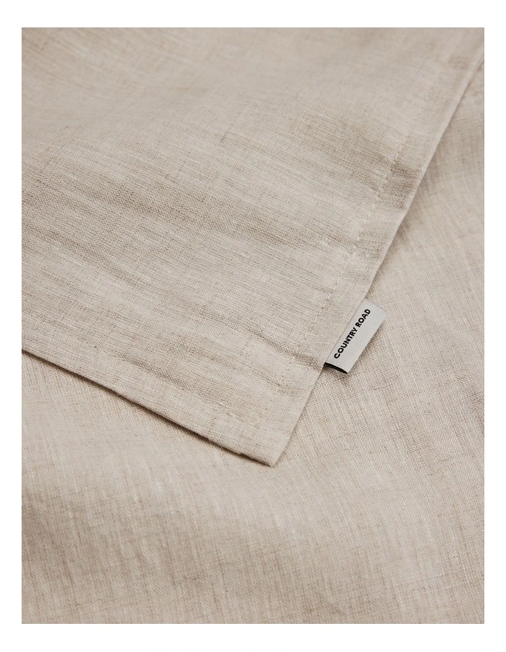 Skye Organically Grown Linen King Quilt Cover in Natural image 2