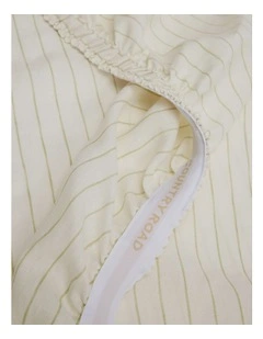 Skye Organically Grown Linen King Fitted Sheet in Green