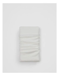 Skye Organically Grown Linen King Fitted Sheet in Snow