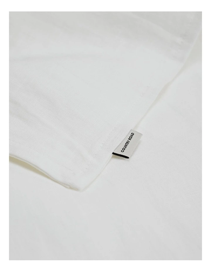 Skye Organically Grown Linen Super King Quilt Cover in Snow image 2