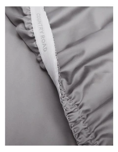 Heron Queen Fitted Sheet in Silver