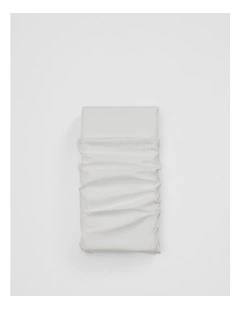 Heron Organically Grown Cotton King Flat Sheet in Snow