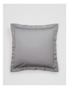 Heron Organically Grown Cotton European Pillowcase in Silver