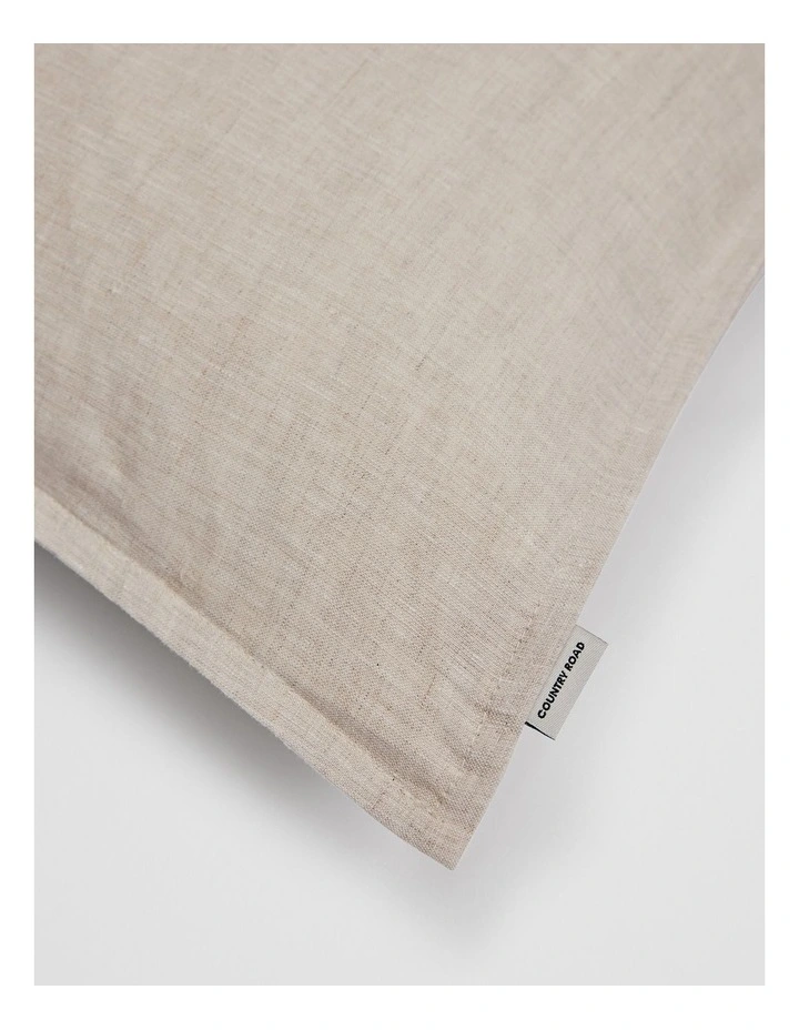 Skye Organically Grown Linen King Pillowcase Pair in Natural image 2