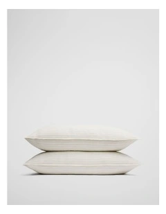 Skye Organically Grown Linen King Pillowcase Pair in Green