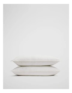 Skye Organically Grown Linen King Pillowcase Pair in Snow