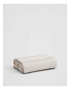 Ines Oversized Bed Cover in Natural Stripe