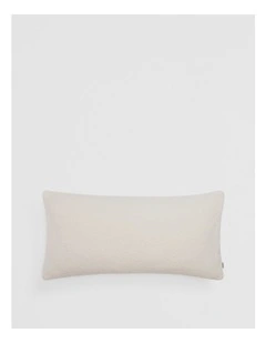 Marley Organically Grown Cotton 40x80 Cushion in Snow
