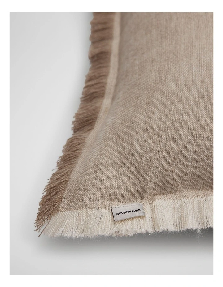 Grove Organically Grown Linen Cushion 35x60 in Natural image 3