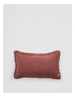 Grove Organically Grown Linen Cushion 35x60 in Marsala