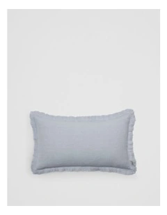 Grove Organically Grown Linen Cushion 35x60 in Ciel Blue
