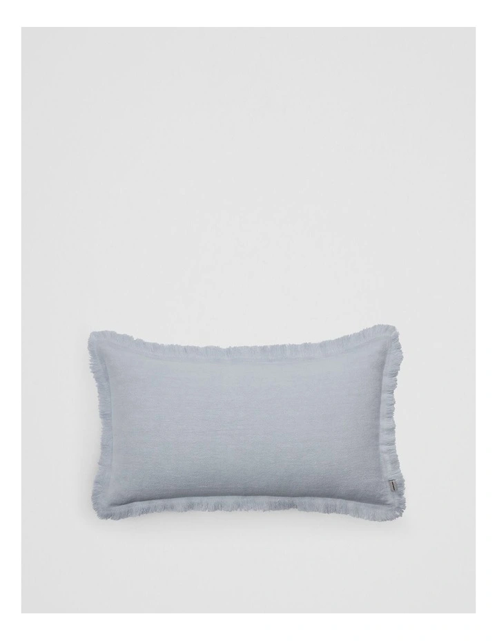 Grove Organically Grown Linen Cushion 35x60 in Ciel Blue image 1