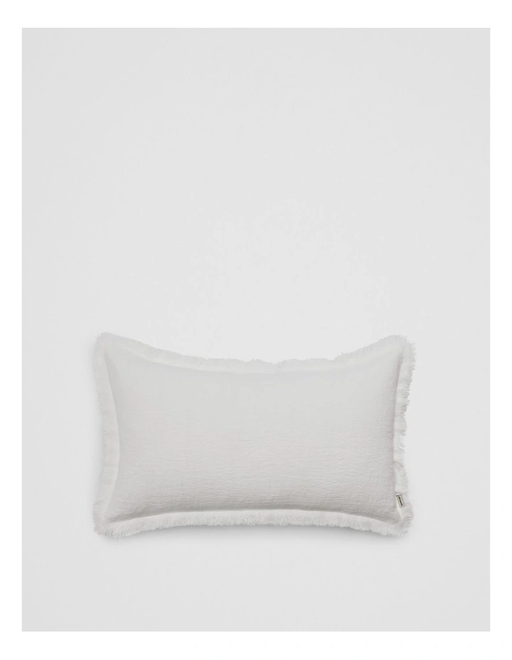 Grove Organically Grown Linen Cushion 35x60 in Snow image 1