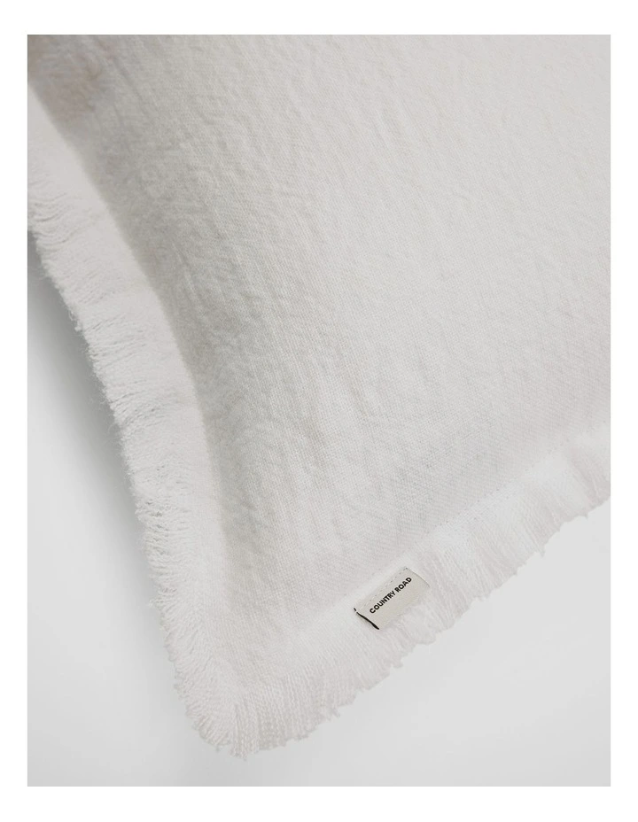 Grove Organically Grown Linen Cushion 35x60 in Snow image 2