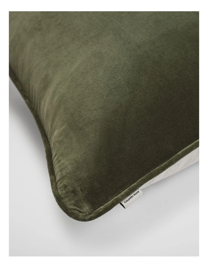 Camille Cushion 55x55 in Dark Olive image 2