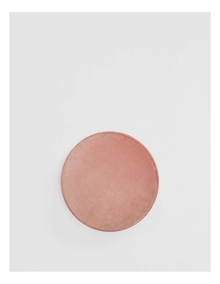 Camille Round Cushion 40x40x6 in Pink Clay image 1