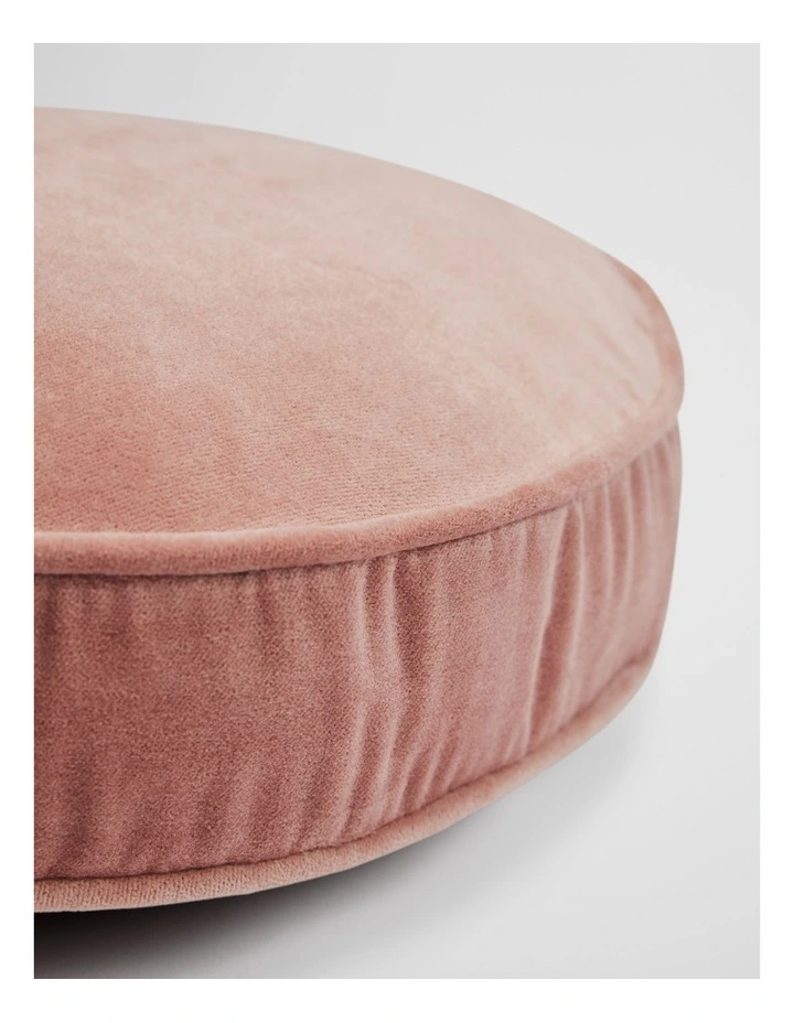 Camille Round Cushion 40x40x6 in Pink Clay image 2