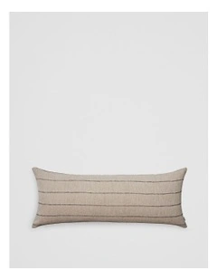 Grove Organically Grown Linen Cushion 40x100 in Natural Stripe