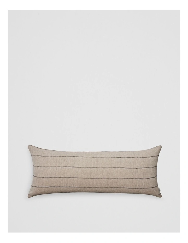 Grove Organically Grown Linen Cushion 40x100 in Natural Stripe image 1