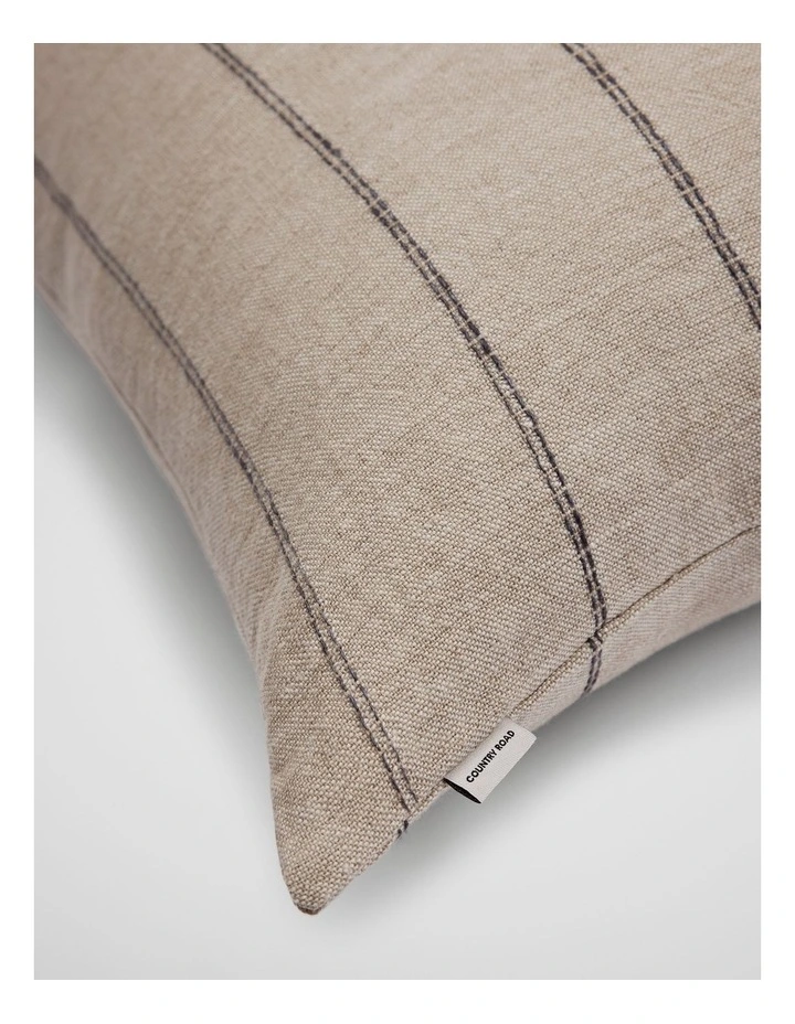 Grove Organically Grown Linen Cushion 40x100 in Natural Stripe image 2