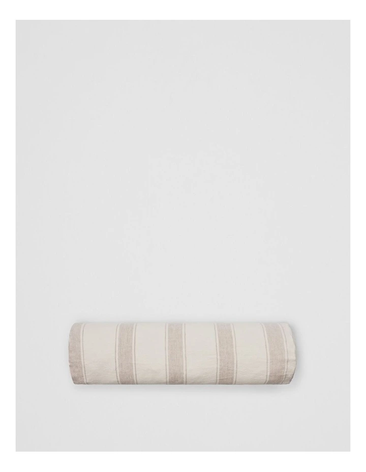 Ines 65x18x18 Cushion in Natural Stripe image 1