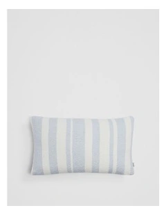 Margo Organically Grown Cotton 35x60 Cushion in Ciel Blue