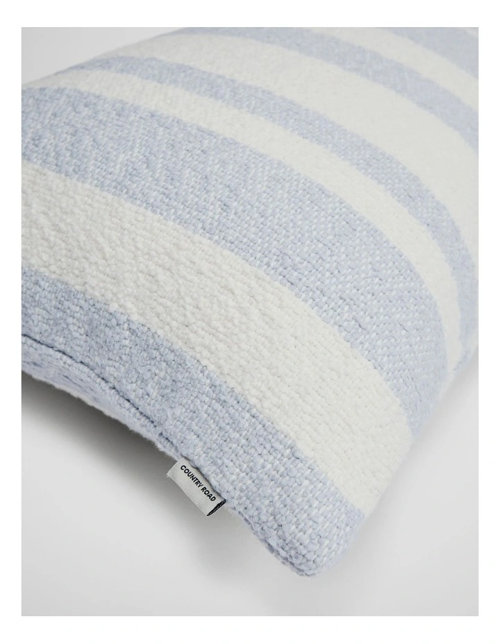 Margo Organically Grown Cotton 35x60 Cushion in Ciel Blue image 3