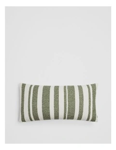 Margo Organically Grown Cotton 40x80 Cushion in Dark Olive