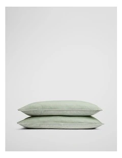 Olli Australian Cotton Standard Pillowcase Pair in Pear