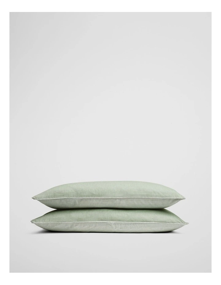 Olli Australian Cotton Standard Pillowcase Pair in Pear image 1