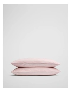 Olli Australian Cotton Standard Pillowcase Pair in Floss