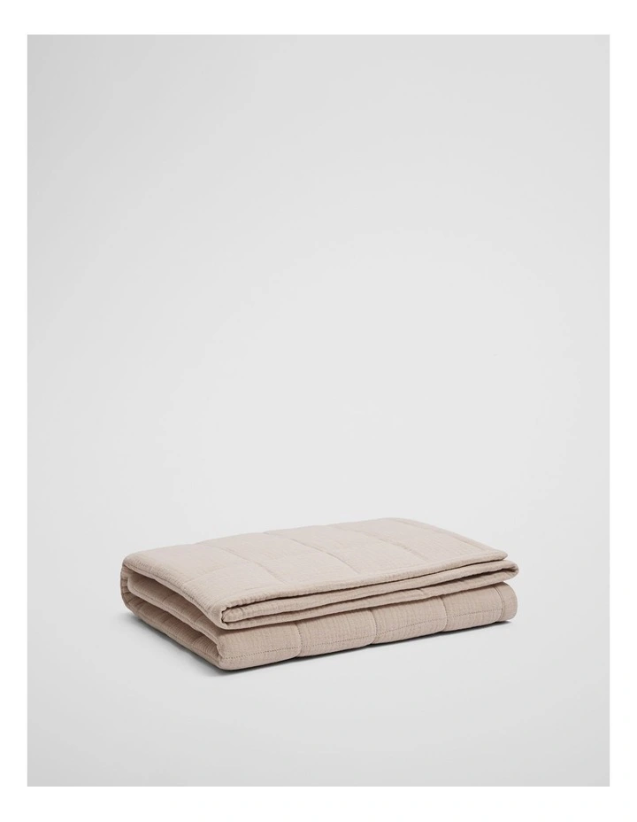 Lili Organically Grown Cotton Cot Quilt Cover in Biscuit image 1