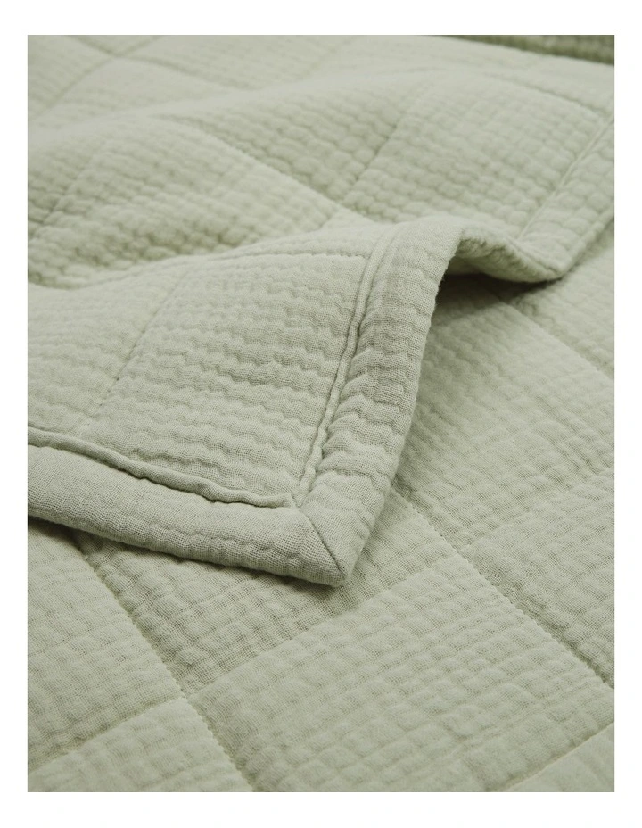 Lili Organically Grown Cotton Cot Quilt Cover in Pear image 2