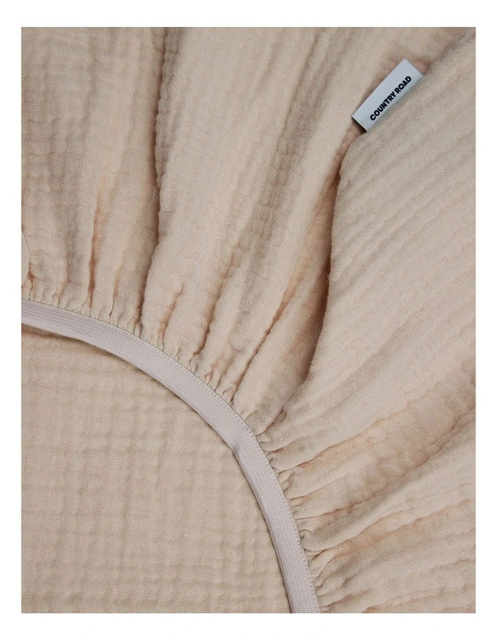 Lili Organically Grown Cotton Change Cover in Biscuit image 2