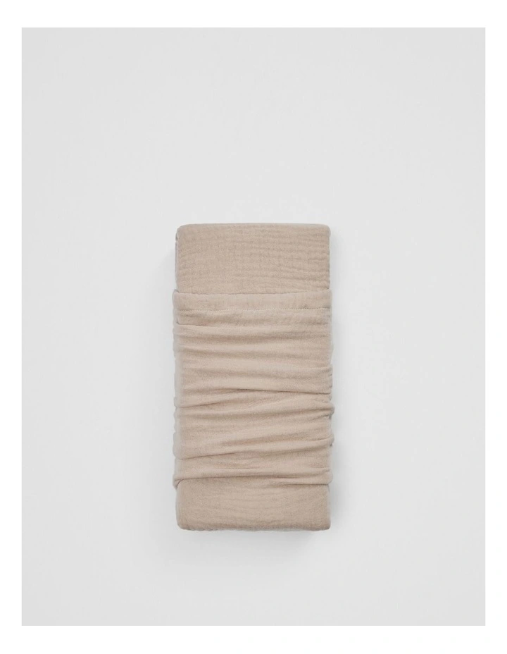 Lili Organically Grown Cotton Change Cover in Biscuit image 3