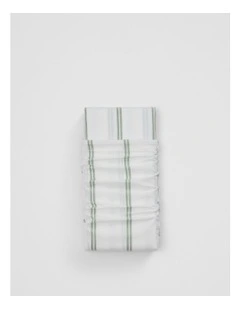 Goldie Australian Cotton Double Fitted Sheet in Pear