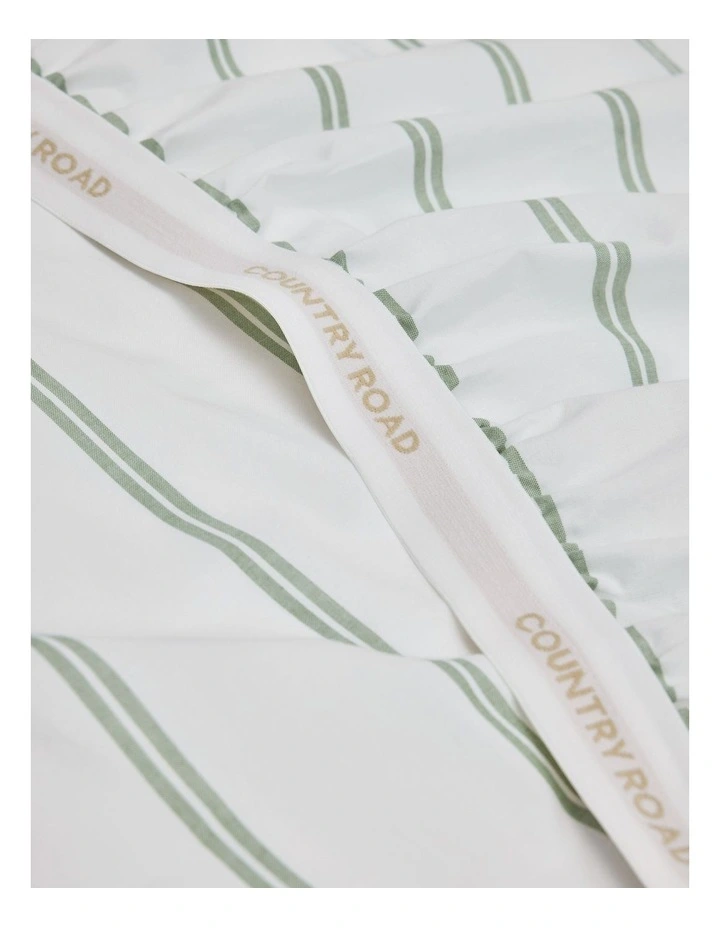 Goldie Australian Cotton Double Fitted Sheet in Pear image 2