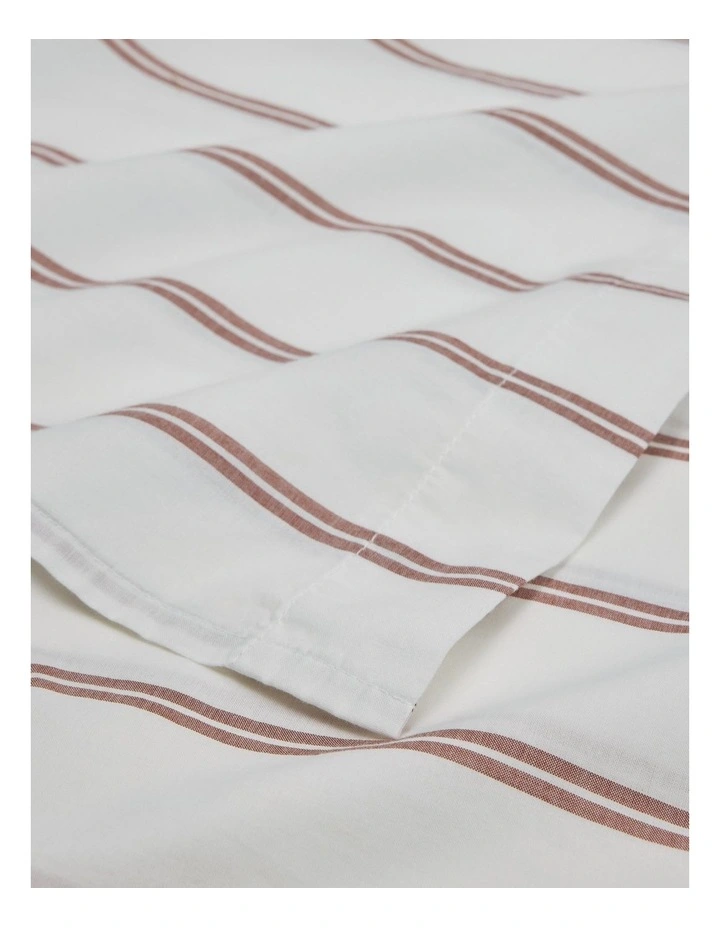 Goldie Australian Cotton Double Flat Sheet in Almond image 2