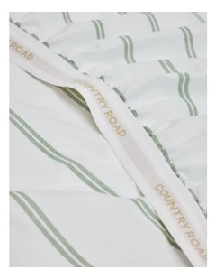 Goldie Australian Cotton Single Fitted Sheet in Pear