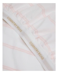 Goldie Australian Cotton Single Fitted Sheet in Floss