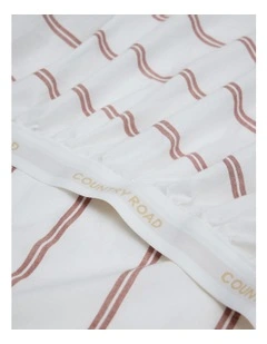 Goldie Australian Cotton Single Fitted Sheet in Almond