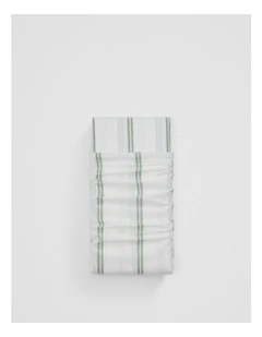 Goldie Australian Cotton Single Flat Sheet in Pear
