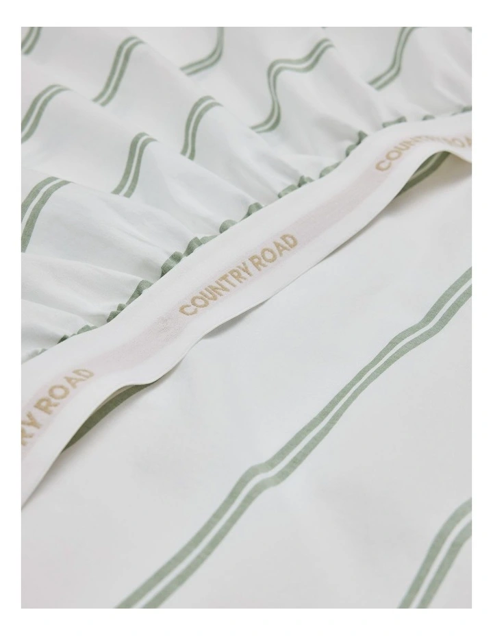 Goldie Australian Cotton Cot Fitted Sheet in Pear image 1