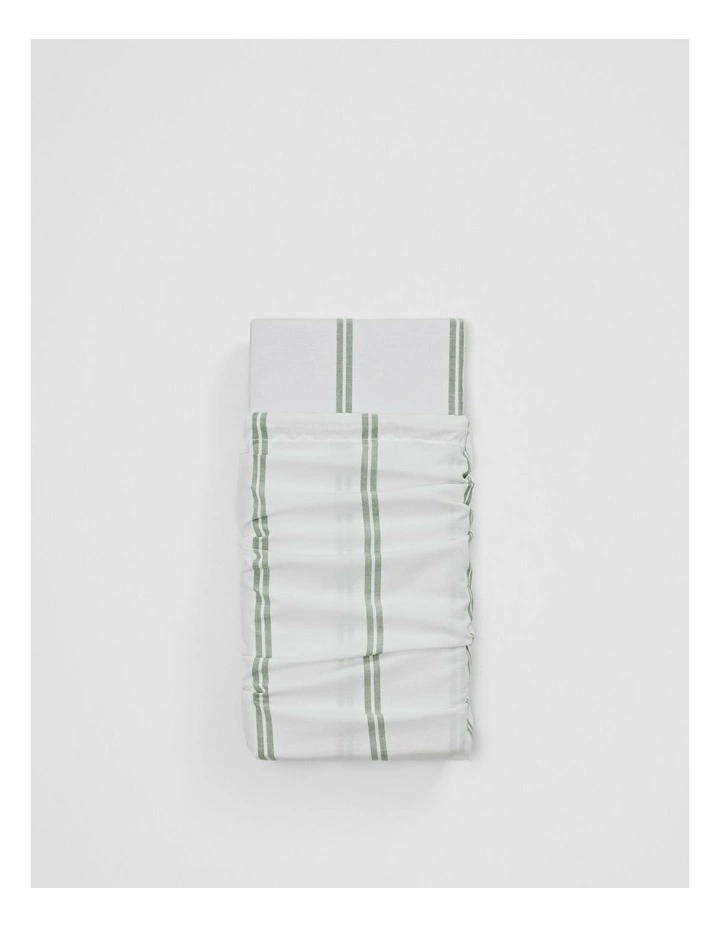 Goldie Australian Cotton Cot Fitted Sheet in Pear image 2